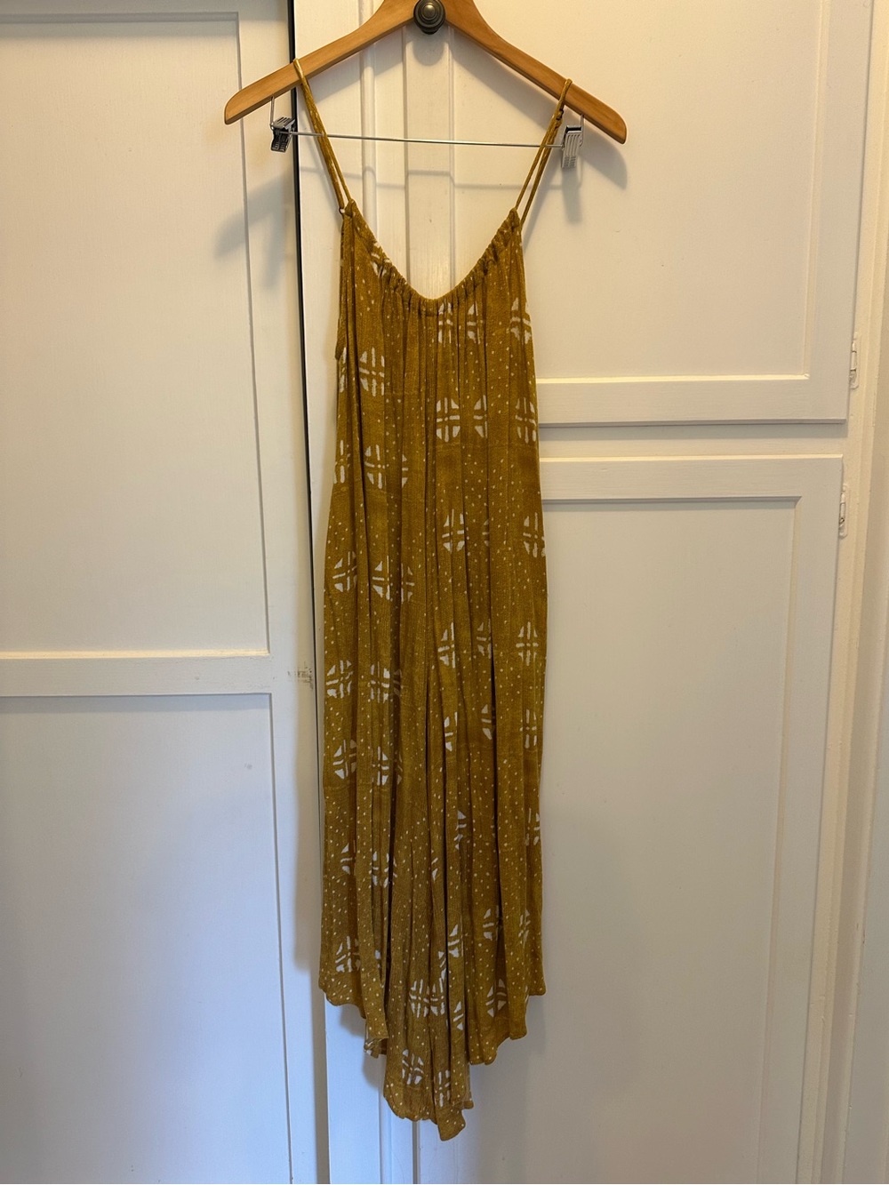 TYSA | Mustard Yellow Printed Romper, Size 0/1 ✨